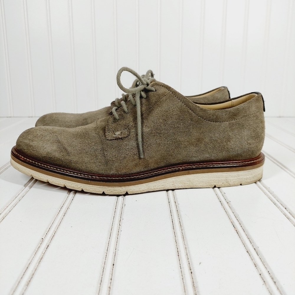 Hugo Boss Orange Men's Tuned Suede Oxfords Slip On Lace Up Shoes I699